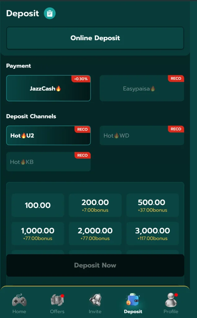 1ppp game deposit